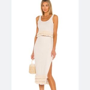 SAYLOR Cream Pencil Skirt AND.M TOP two pieces